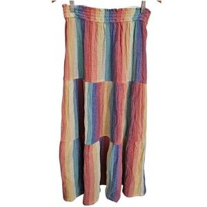 Marine Layer Multicolor Striped Maxi Skirt